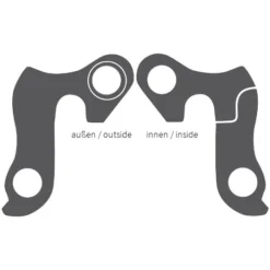 Ghost GRH-06bl / EZ1352 Derailleur Hanger - Black -Kind Shock Verkoop 132494 02 d 226349