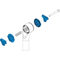 Hope Seatpost Rail Clamp Kit - Elliptical - HSPERK - Black