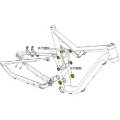 Cannondale KP386/ Pivot/Link Bearing Kit For Habit/Bad Habit