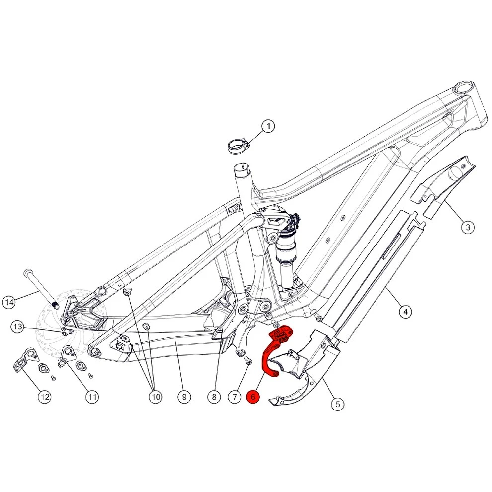 BMC Chain Guide For Trailfox AMP As From 2018 & Speedfox AMP (MY 2019) - 301239 2 BMC Chain Guide For Trailfox AMP As From 2018 & Speedfox AMP (MY 2019) - 301239 - Afbeelding 2
