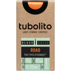 Tubolito Tubo Road 700C Slang - Zwart - Presta Ventiel