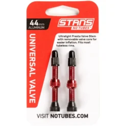 Stan's NoTubes Universal Tubeless Valves - 44mm (1 Pair) - Red