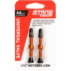 Stan's NoTubes Universal Tubeless Valves - 44mm (1 Pair) - Orange