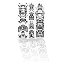 Unleazhed Frame Unscratch Bp01-S Frame Protection Tape Down Tube - Empire Black Matt