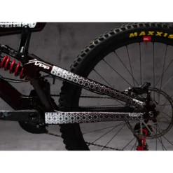 DYEDBRO Frame Protection Kit ANTHONY NAPO MTB SIGNATURE SERIES - White Matte -Kind Shock Verkoop dyedbro anthony mtb chainstays 1223932