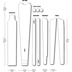 DYEDBRO Gravel Frame Protection Kit CLEAR - Glitter Matte