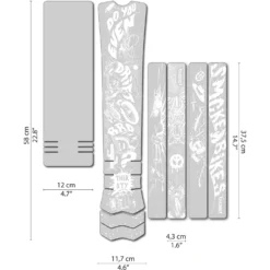 DYEDBRO E-Bike Fluor Beschermfolie Voor Het Frame - Wit