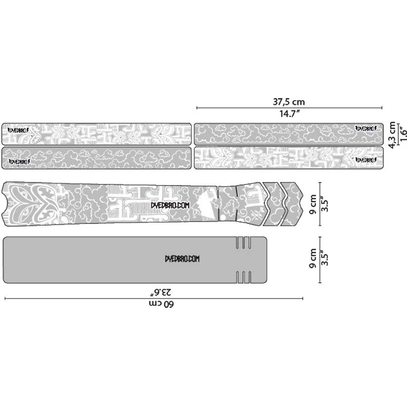 DYEDBRO Beschermfolie Voor Het Frame - Aotearoa - White Matte 1 DYEDBRO Beschermfolie Voor Het Frame - Aotearoa - White Matte