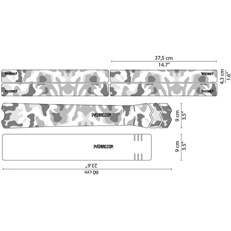 DYEDBRO Beschermfolie Voor Het Frame - Camo - Black Gloss 1 DYEDBRO Beschermfolie Voor Het Frame - Camo - Black Gloss