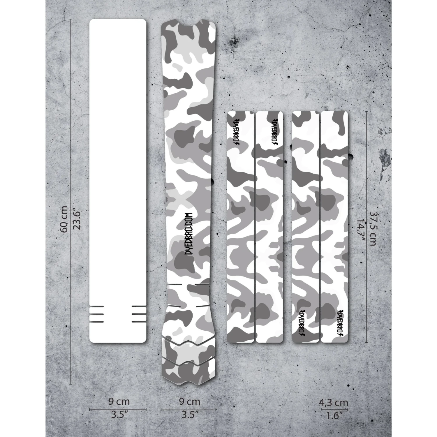 DYEDBRO Beschermfolie Voor Het Frame - Camo - Black Gloss 2 DYEDBRO Beschermfolie Voor Het Frame - Camo - Black Gloss - Afbeelding 2