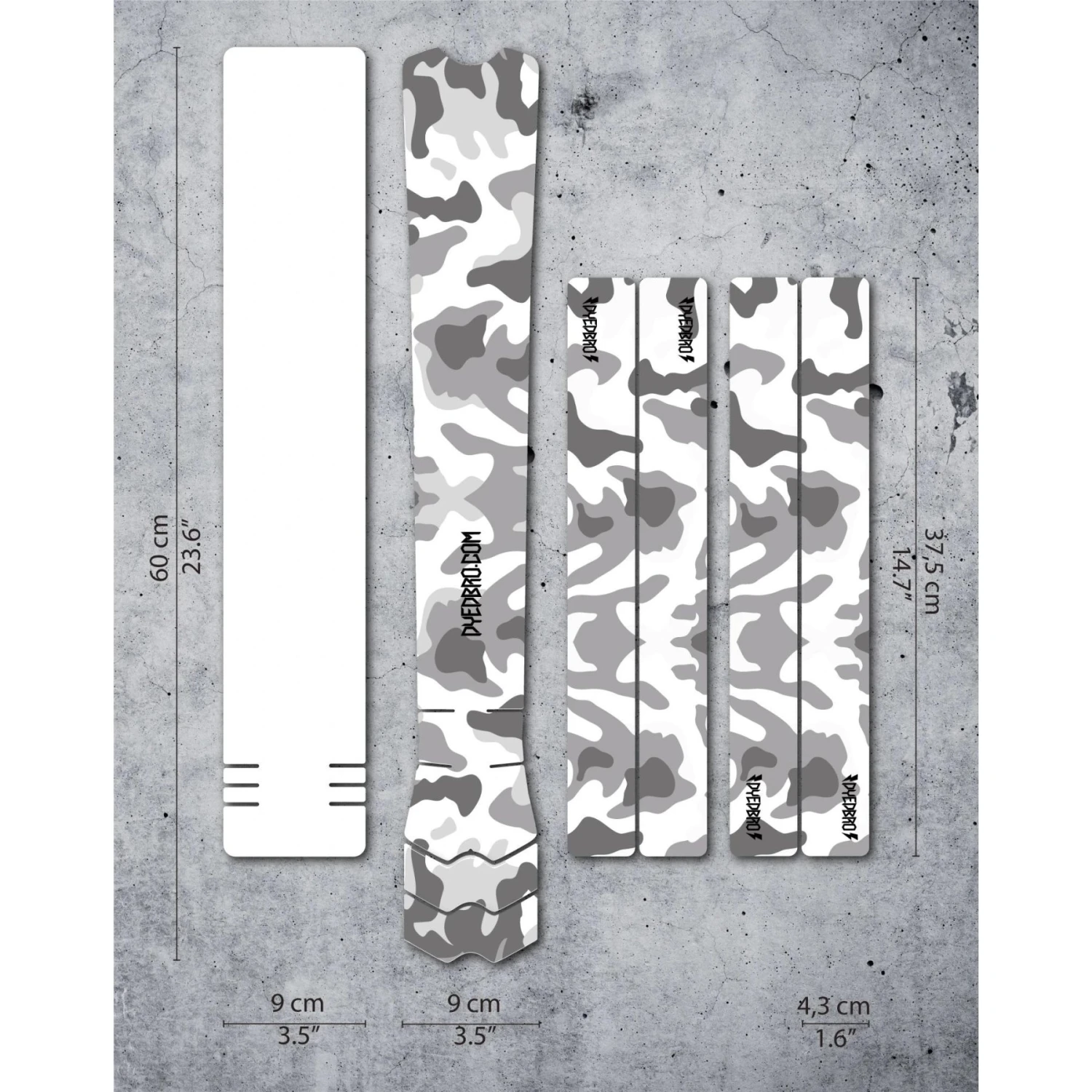 DYEDBRO Beschermfolie Voor Het Frame - Camo - Black Matt 2 DYEDBRO Beschermfolie Voor Het Frame - Camo - Black Matt - Afbeelding 2