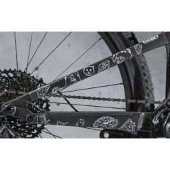 DYEDBRO Frame Protection Kit Cats - White -Kind Shock Verkoop dyedbro frame protection kit cats white4 1004940