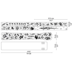 DYEDBRO Beschermfolie Voor Het Frame - Old School Tattoo - Black Matte