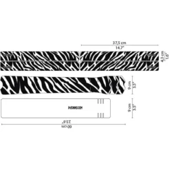 DYEDBRO Beschermfolie Voor Het Frame Zebra - Black Gloss