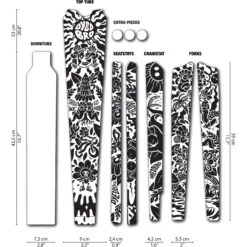 DYEDBRO Gravel Frame Protection Kit VICTOR BROSSEAUD AS - Black Matte