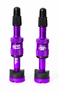 E-thirteen E*thirteen Quick Fill Tire Plasma Tubeless Valves - Pair - 19-23mm Rim Depth -Kind Shock Verkoop lila 1052481 1