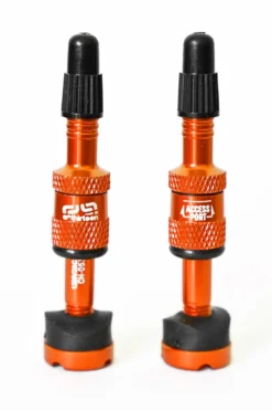 E-thirteen E*thirteen Quick Fill Tire Plasma Tubeless Valves - Pair - 23-30mm Rim Depth -Kind Shock Verkoop orange 1052482