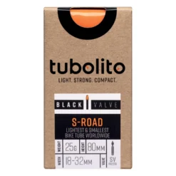 Tubolito S-Tubo Road 700C Slang - Zwart - Presta Ventiel -Kind Shock Verkoop tubolito s tubo road 700c tube black sv 80mm 1480686