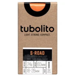 Tubolito S-Tubo Road 700C Slang - Orange - Presta Valve -Kind Shock Verkoop tubolito s tubo road 700c tube orange sv 60mm 1480709