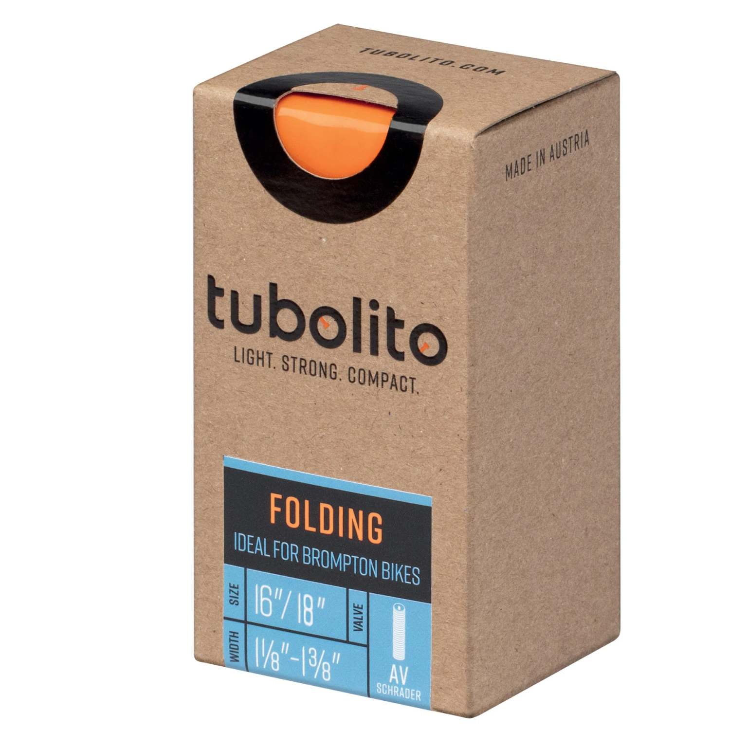 Tubolito Tubo Foldingbike Tube - 16"x1-1/8-1-3/8" - Schrader Valve 1 Tubolito Tubo Foldingbike Tube - 16"x1-1/8-1-3/8" - Schrader Valve