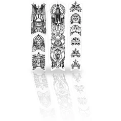 Unleazhed Frame Unscratch Bp01-S Frame Protection Tape Top Tube - Dawei Black Glossy